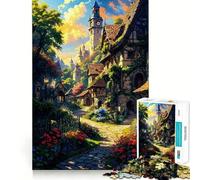 Puzzle paesaggistico da 1000 pezzi per adolescenti, stimola la memoria, antistress, con bordi precisi, decorazione da parete (50x75cm)