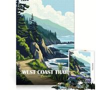 Puzzle paesaggistico del West Coast Trail, Canada, per ragazzi, 1000 pezzi, esercizio mentale, svago rilassante, taglio di precisione, ottimo regalo (38x26cm)