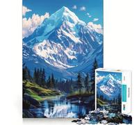 Puzzle paesaggistico di montagna, 1000 pezzi, ideale per ragazzi, stimolante per la mente e per tutta la famiglia Dimensioni precise, regalo memorabile (38x52cm)