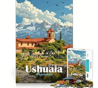 Puzzle paesaggistico di Ushuaia,Argentina,1000 pezzi,gioco di concentrazione mentale,tagli di precisione,bordi lisci,attività rilassante per serate tranquille (50x75cm)