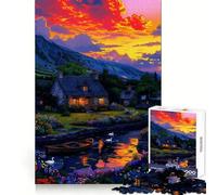 Puzzle paesaggistico naturalistico per ragazzi, 1000 pezzi, gioco mentale, svago divertente, taglio di alta qualità, regalo pensato con cura (50x75cm)