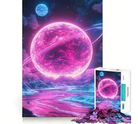 Puzzle paesaggistico Neon Planet da 1000 pezzi per adolescenti, gioco rilassante e di richiamo, con dettagli nitidi e graziosi, un regalo perfetto (38x26cm)