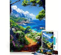 Puzzle paesaggistico per adulti, 1000 pezzi, gioco di logica, divertimento rilassante, taglio preciso, lista dei desideri di Babbo Natale (38x52cm)