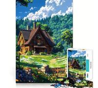 Puzzle paesaggistico per ragazzi, 1000 pezzi, gioco di logica stimolante, divertimento condiviso, bordi trasparenti, regalo perfetto (38x26cm)