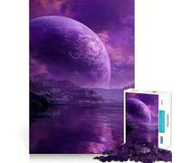 Puzzle paesaggistico Purple Planet per adulti, 1000 pezzi, gioco di logica fine, relax, bordi puliti, opera d'arte (50x75cm)
