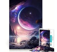 Puzzle paesaggistico Purple Planet per adulti, 1000 pezzi, rompicapo per la mente, assemblaggio lento, regalo perfetto (38x52cm)