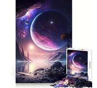 Puzzle paesaggistico Purple Planet per adulti, 1000 pezzi, rompicapo per la mente, assemblaggio lento, regalo perfetto (38x52cm)