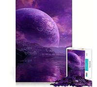 Puzzle paesaggistico Purple Planet per ragazzi, 1000 pezzi, gioco di logica e abilità, rilassante, taglio preciso, regalo di Babbo Natale (38x26cm)