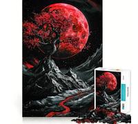 Puzzle paesaggistico rosso a 1000 pezzi per ragazzi, gioco di logica, ideale per momenti di relax, con taglio preciso e pezzi da collezione (38x26cm)