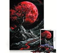 Puzzle paesaggistico rosso a 1000 pezzi per ragazzi, gioco di logica, ideale per momenti di relax, con taglio preciso e pezzi da collezione (38x26cm)