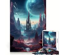 Puzzle paesaggistico surreale da 1000 pezzi per adulti, gioco di logica e abilità, calma e relax, taglio preciso, regalo sentito 38x26cm