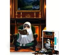 Puzzle "Pagine e Fantasmi" da 1000 pezzi per adulti, gioco cognitivo per momenti di condivisione, assemblaggio di modelli, oggetto ideale per i desideri di Babbo Natale (38x52cm)