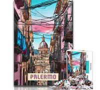 Puzzle Palermo per adolescenti, puzzle da 1000 pezzi, aiuta il cervello ad allenarsi, giocattoli avvincenti per coltivare la pazienza, un'opera d'arte, 50x75cm