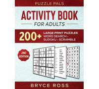 Puzzle Pals Bryce Ross Activity Book For Adults (Tascabile)