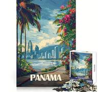 Puzzle Panama Cityscape da 1000 pezzi per adulti, ideale come regalo, per stimolare la creatività, per il tempo libero e il divertimento Dimensioni 38x52cm