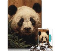 Puzzle Panda Art da 1000 pezzi per adulti, gioco stimolante e per famiglie con pezzi completamente interconnessi di forma casuale, 38x26cm