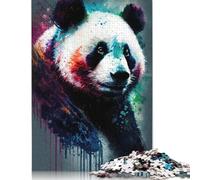 Puzzle Panda Art Style 3 da 1000 pezzi per adolescenti, regali, puzzle per adulti, gioco educativo, sfida, giocattolo, 38x26 cm/1000 pezzi