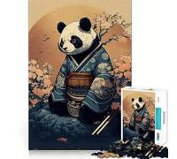 Puzzle Panda Bamboo Giappone per adolescenti, 1000 pezzi, gioco di intelletto, rilassante, di qualità, regalo stagionale (38x52cm)