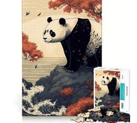 Puzzle Panda Bamboo Giappone per ragazzi, 1000 pezzi, gioco di intelletto, rilassante, di alta qualità, regalo stagionale (50x75cm)