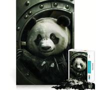 Puzzle Panda Bank con simpatici criminali, 1000 pezzi, gioco di intelligenza, divertimento in casa, taglio di qualità, regalo creativo (50x75cm)
