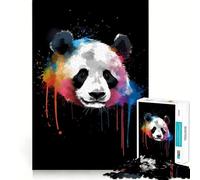 Puzzle Panda Colorato da 1000 Pezzi per Adolescenti Giocattolo per Stimolare la Logica Antistress Bordo Di Qualità Articolo Regalo di Babbo Natale (38x52cm)
