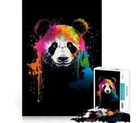 Puzzle Panda Colorato da 1000 Pezzi per Ragazzi Puzzle Gioco Intellettuale Divertimento per la Famiglia Qualità Taglio Elegante Regalo (50x75cm)