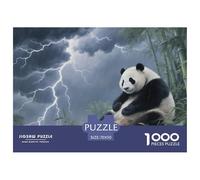 Puzzle Panda Da 1000 Pezzi, Puzzle Thunderstorm Bamboo Forest Adulti, Gioco Diabilità Impossibile Puzzle Arte Gioco Intellettivo Familiare Idea Regalo Uomo E Donna 70x50cm/1000pcs