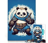 Puzzle Panda Guerriero da 1000 pezzi per adulti, gioco di logica fine, divertente e silenzioso, bordi puliti, regalo memorabile (50x75cm)