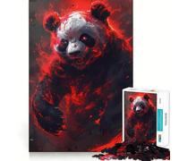 Puzzle Panda Guerriero Samurai da 1000 pezzi per adolescenti, gioco stimolante per il pensiero creativo, facile e rilassante, taglio preciso, (50x75cm)