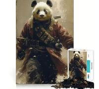 Puzzle Panda Guerriero Samurai da 1000 pezzi per adolescenti, migliora la memoria, hobby tranquillo, bordi precisi, regalo di compleanno (50x75cm)