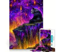 Puzzle "Panda in una foresta magica" da 1000 pezzi, gioco rilassante per lo sviluppo della mente, taglio di precisione, pezzo da collezione (50x75cm)