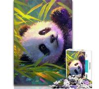 Puzzle Panda nella foresta di bambù da 1000 pezzi per adolescenti, aiuta il cervello a esercitare giocattoli avvincenti per coltivare la pazienza e l'interazione genitore-figlio, 50x75cm