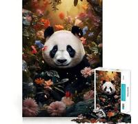 Puzzle Panda nella Giungla per Ragazzi, 1000 Pezzi, Rafforza la Memoria, Allevia la Tensione, Bordi Lisci, Sorpresa di Natale (38x52cm)