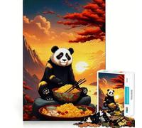 Puzzle Panda Ramen Giappone da 1000 pezzi per adulti, gioco di logica stimolante, divertimento rilassante, bordi nitidi, regalo memorabile (50x75cm)