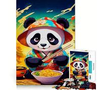 Puzzle Panda Ramen Giappone da 1000 pezzi per adulti, regalo, gioco di logica, momento di condivisione, taglio preciso, sorpresa di compleanno (50x75cm)