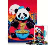 Puzzle Panda Ramen Giappone da 1000 pezzi per ragazzi, gioco di intelletto, momento di condivisione, taglio di qualità, regalo memorabile (50x75cm)