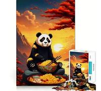 Puzzle Panda Ramen Giappone per adulti, 1000 pezzi, gioco di logica e abilità, antistress, taglio preciso, regalo elegante (38x26cm)