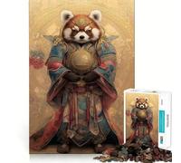 Puzzle Panda Rosso Samurai per adulti, 1000 pezzi, gioco di logica e rilassamento, taglio solido, piacevole sorpresa (50x75cm)