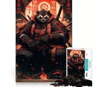Puzzle Panda Samurai Guerriero da 1000 pezzi per adulti, regalo, per migliorare la memoria, per il tempo libero, con dettagli nitidi, decorazione da parete (50x75cm)