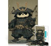 Puzzle Panda Samurai sotto la pioggia per adulti, 1000 pezzi, Logic Boost Toy Group, Joy Premium Edge, sorpresa di compleanno (38x26cm)