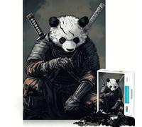 Puzzle Panda Samurai Warrior da 1000 pezzi per adulti, gioco di logica fine, divertimento silenzioso, bordi puliti, regalo memorabile (38x26cm)