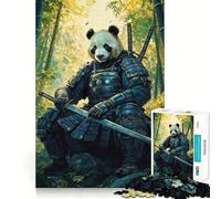 Puzzle Panda Samurai Warrior da 1000 pezzi per ragazzi, gioco stimolante per il pensiero creativo, facile da usare, per il tempo libero, con tagli precisi, (50x75cm)