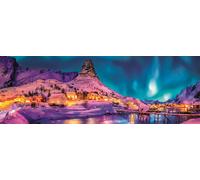 Clementoni - Puzzle Panorama notturno dell'isola di Lofoten - 1000 Pezzi