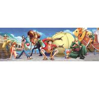 Dragon Ball Super Puzzle Panoramico, 1000 Pezzi, 98x33 cm, Include Poster, Clementoni