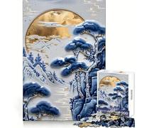 Puzzle panoramico vintage in porcellana da 1000 pezzi per ragazzi, ideale per stimolare la logica e creare un'atmosfera rilassante Bordi nitidi Regalo memorabile (38x52cm)