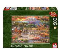 Puzzle Paradiso sotto il monte Kilimangiaro - 500 pz - Schmidt 59708