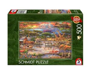 Puzzle Paradiso sotto il monte Kilimangiaro - 500 pz - Schmidt 59708
