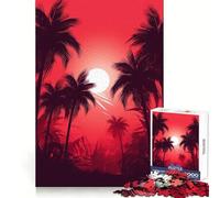 Puzzle Paradiso Tropicale da 1000 pezzi per adulti, stimola la logica, si srotola facilmente e si incastra in modo sicuro (50x75cm)