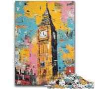 Puzzle Parigi Londra per adolescenti, aiutano il cervello a esercitare giocattoli avvincenti per coltivare la pazienza e l'interazione genitore-figlio (70X100cm)