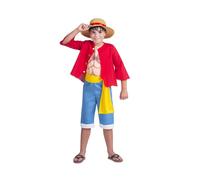 Puzzle Party Costume Carnevale One Piece Luffy taglia 7-9 anni